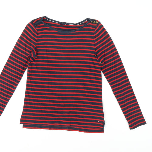 Tommy Hilfiger Women's Multicoloured Striped T-Shirt - S