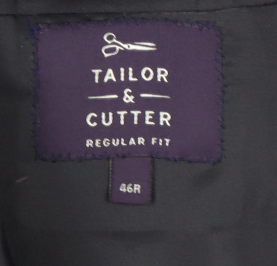 Tailor & Cutter Men's Blue Regular Fit Blazer 44R
