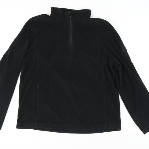 TOG24 Men's Black Fleece Pullover Sweatshirt Size L