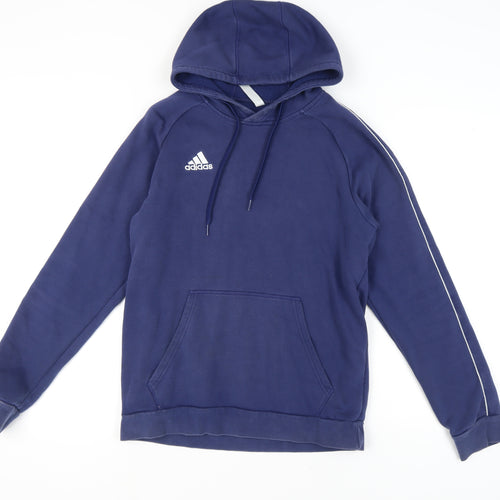 Adidas Men's Blue Pullover Hoodie, Size M