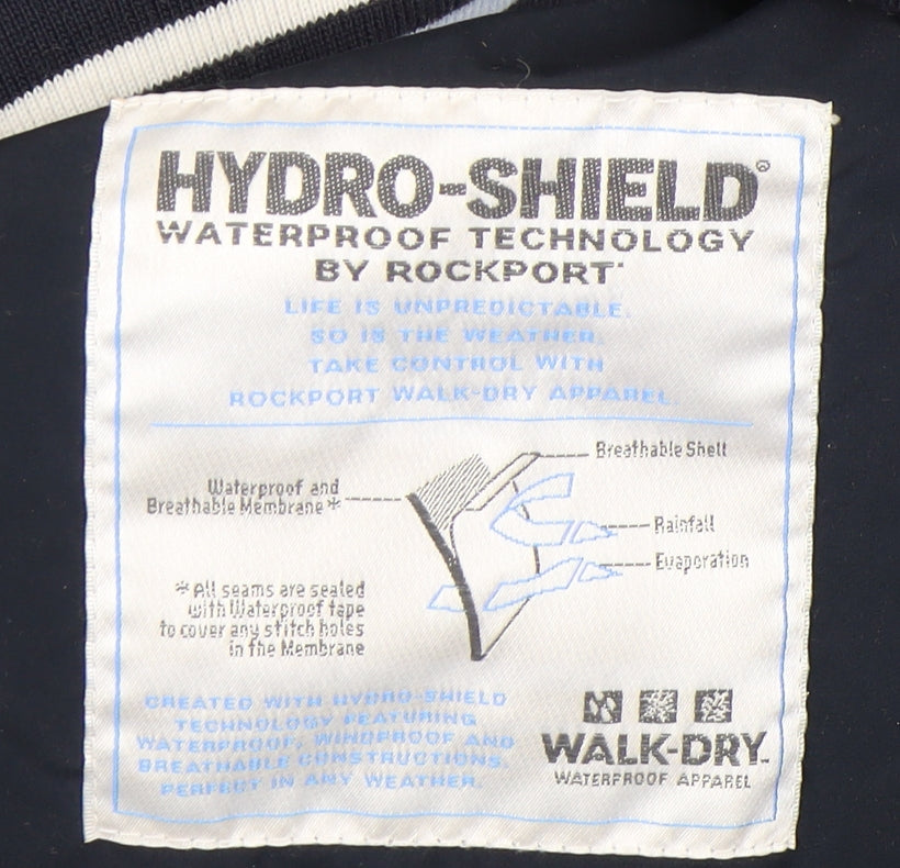 Rockport Men's Blue Bomber Jacket XL Waterproof