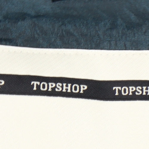 Topshop Women's Blue Pea Coat Jacket - Size 16
