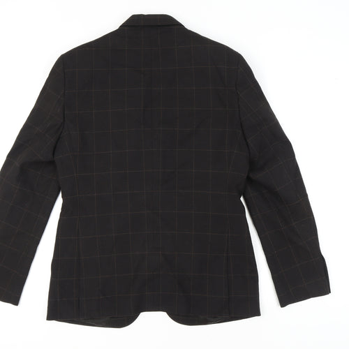 Moss London Men's Brown Check Blazer Slim Fit 38