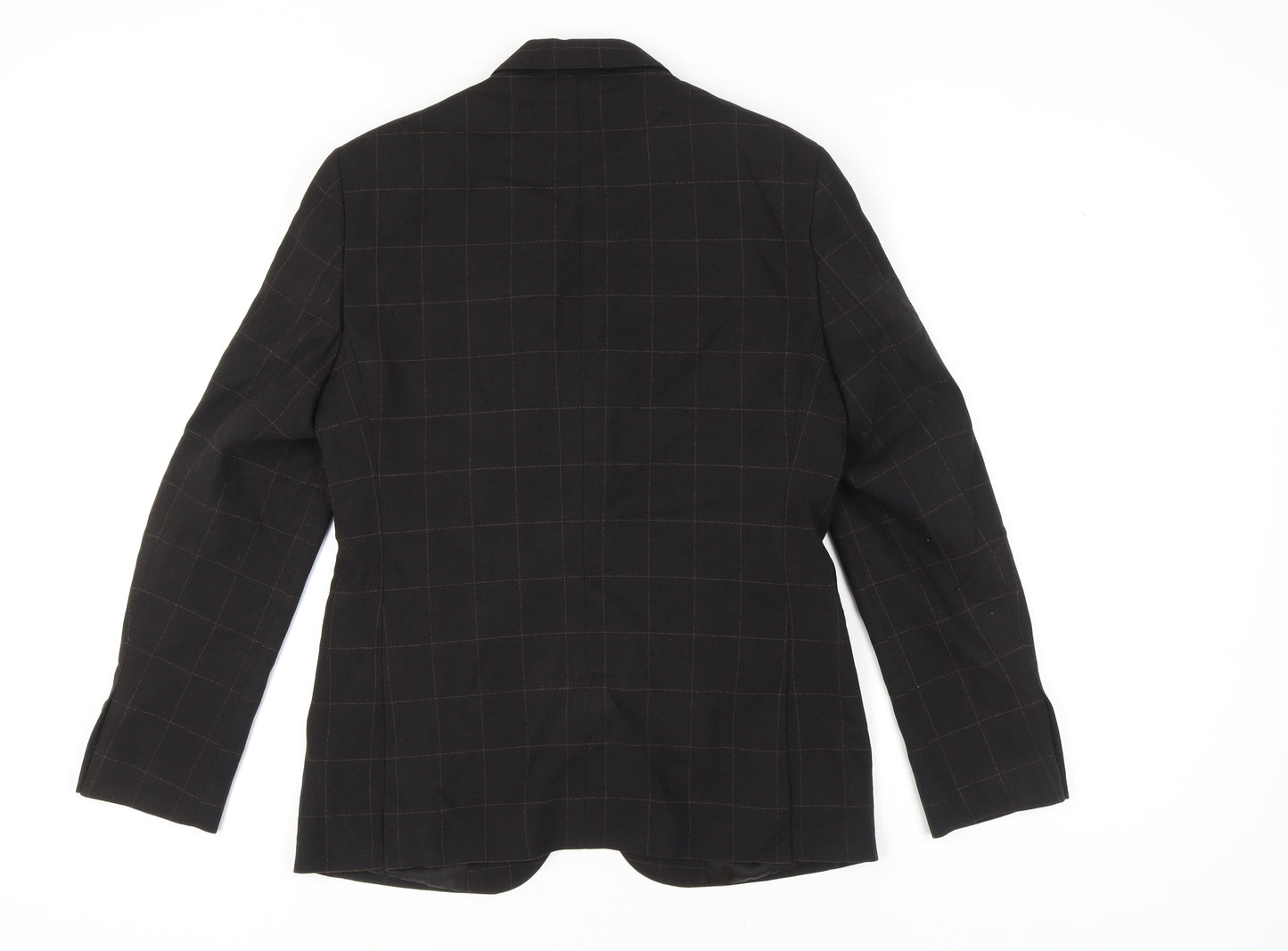 Moss London Men's Brown Check Blazer Slim Fit 38