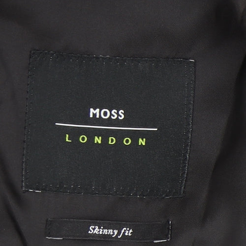 Moss London Men's Brown Check Blazer Slim Fit 38