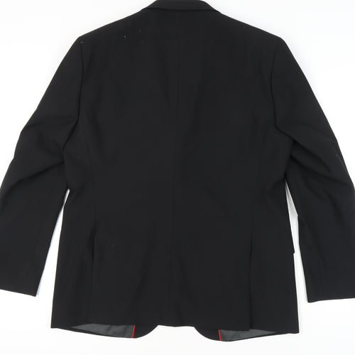 Marks and Spencer Men's Black 42R Blazer - Formal Style