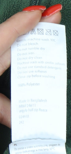 Mountain Warehouse Mens Green Pullover Fleece Sweatshirt M