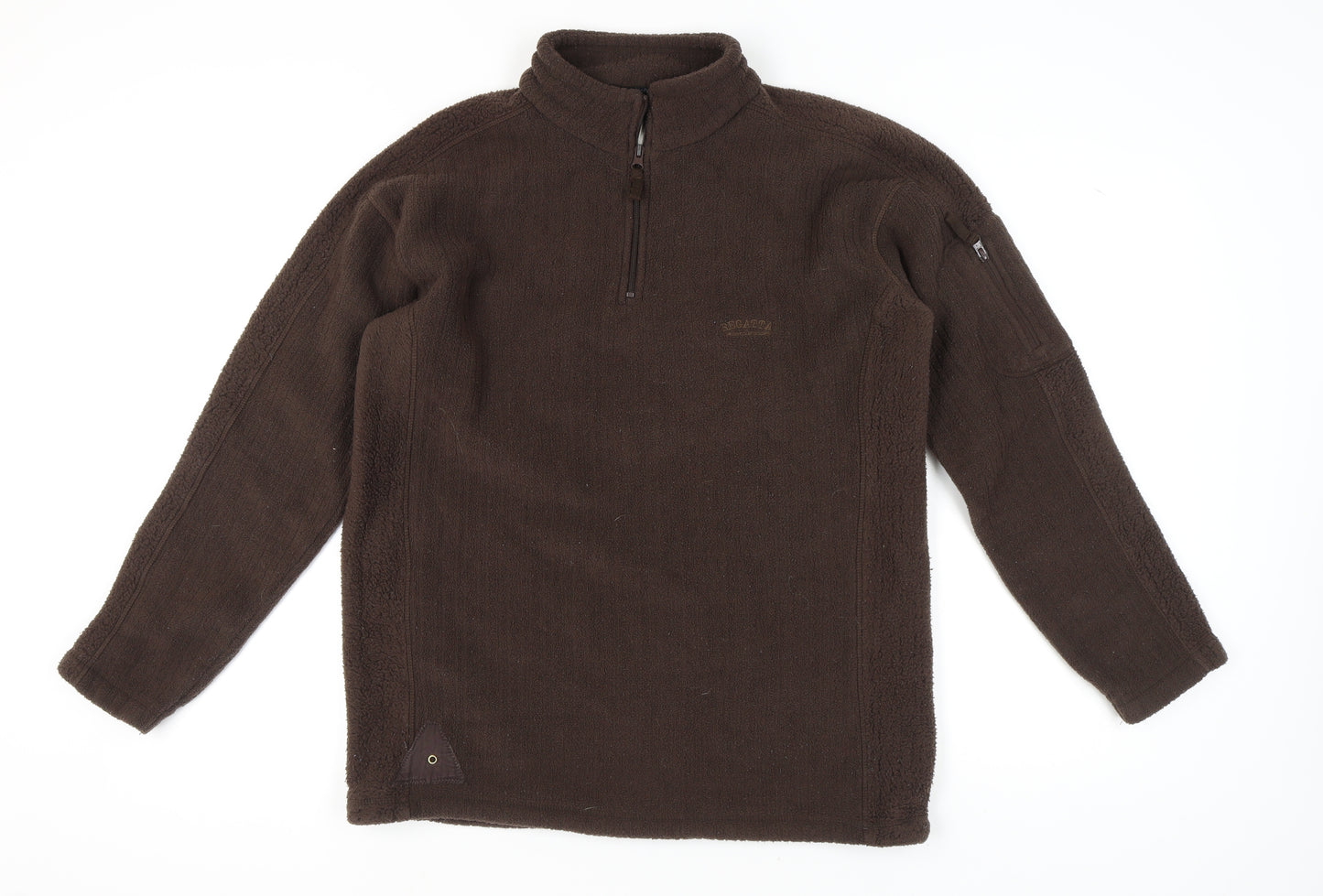 Regatta Men's Brown 1/4 Zip Fleece Sweatshirt - L