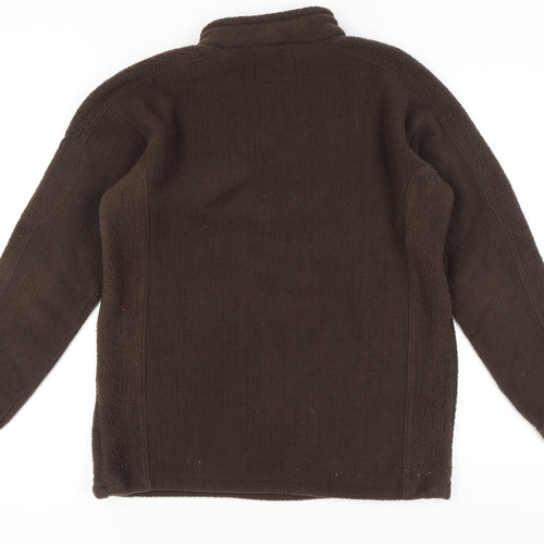 Regatta Men's Brown 1/4 Zip Fleece Sweatshirt - L