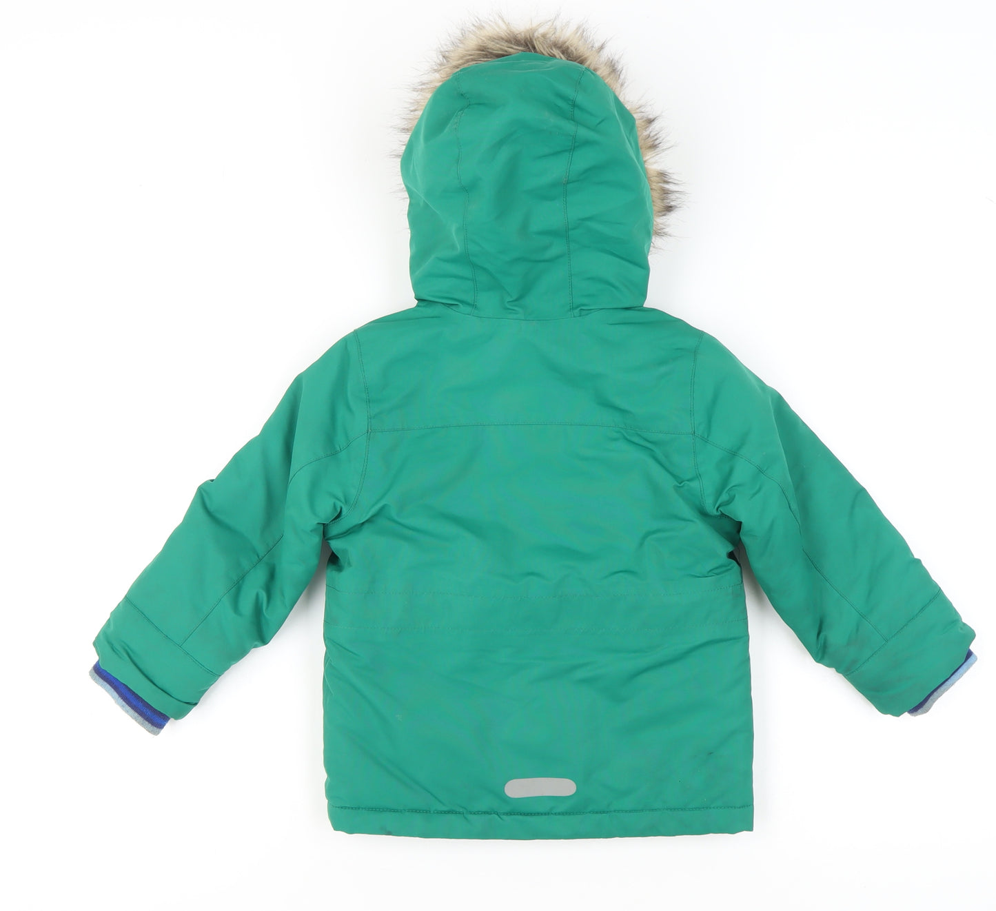 Boden Girls Green Parka, Hooded Coat, 2-3 Years, Winter Warmth