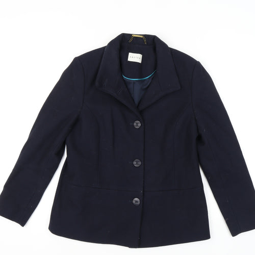 Eastex Women's Blue Wool Blend Blazer UK Size 12