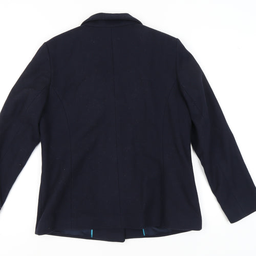Eastex Women's Blue Wool Blend Blazer UK Size 12