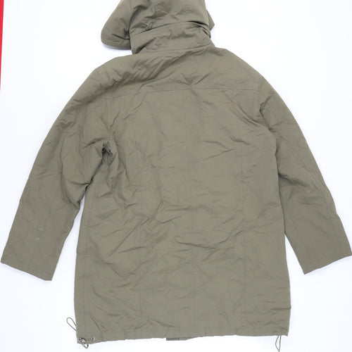 Nuage Women's Green Hooded Parka Coat Size 14