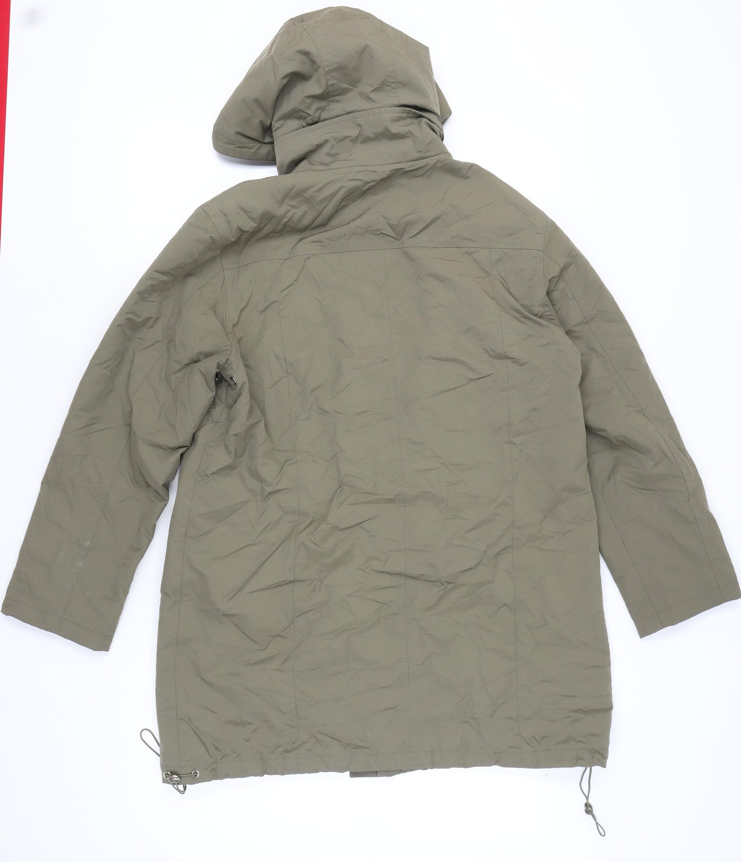 Nuage Women's Green Hooded Parka Coat Size 14