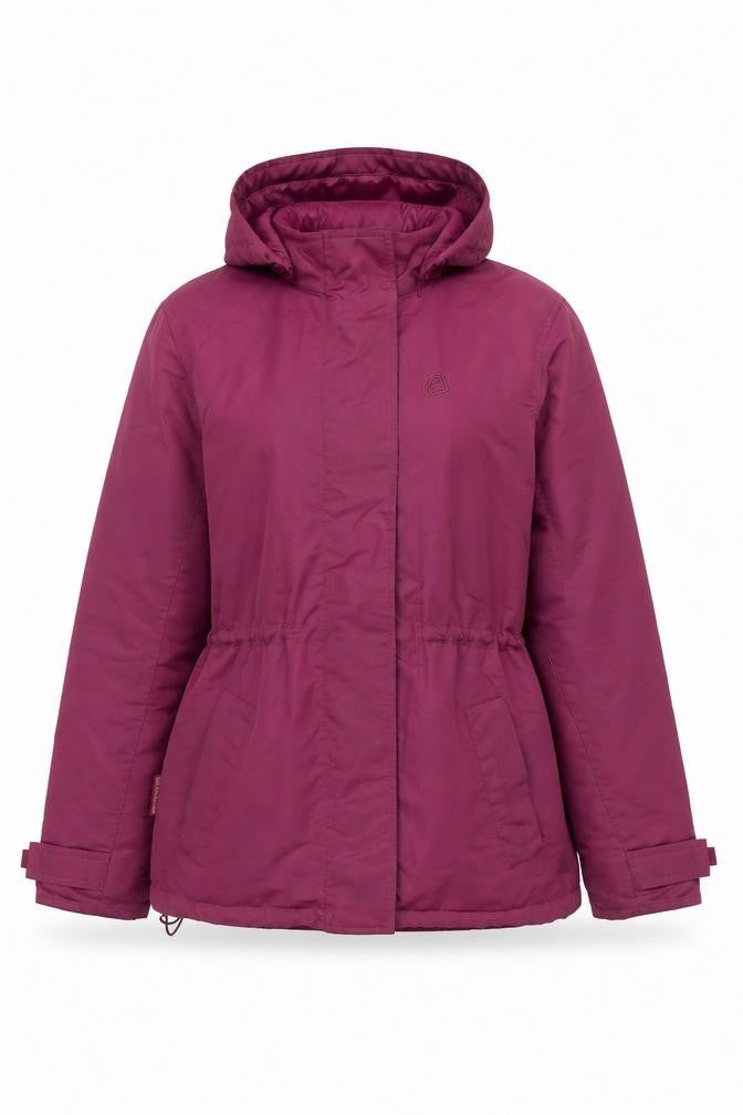 Mountain Essentials Women's Purple 3-in-1 Mid-Length Jacket