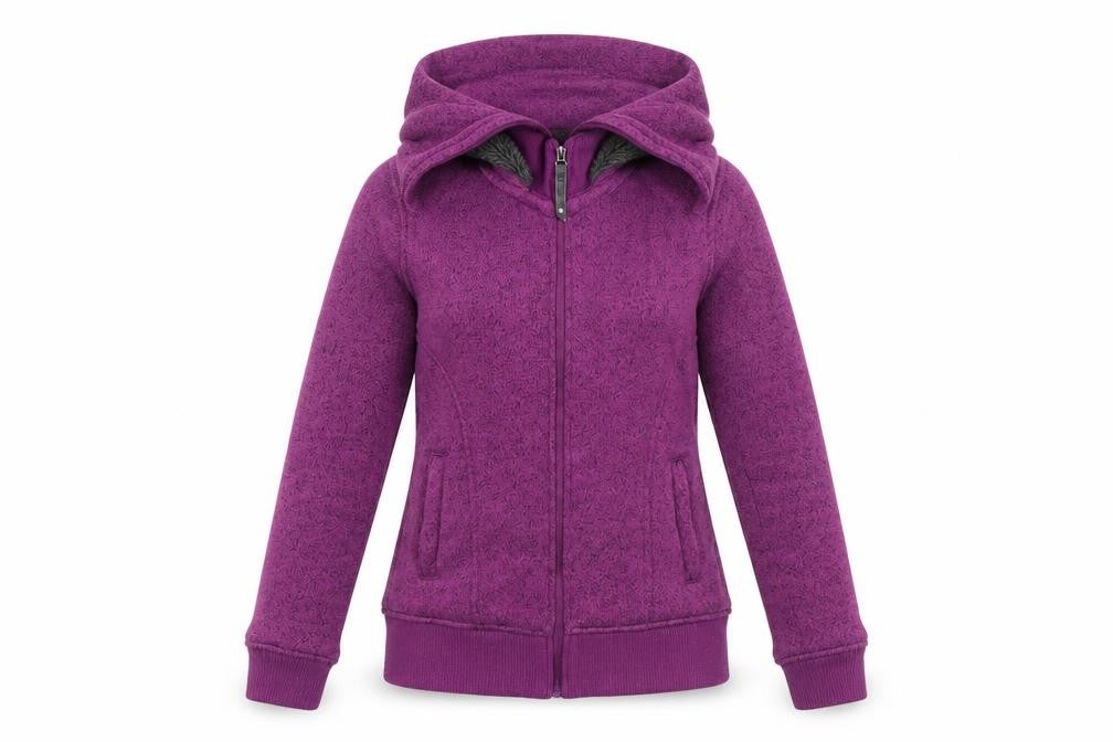 Front view of Dare 2b Women's Purple Hooded Jacket, size 10, Casual