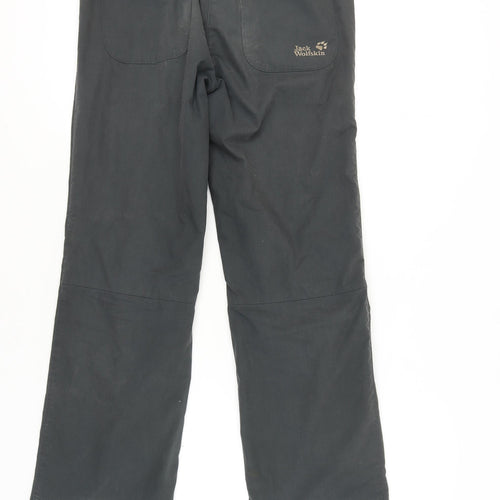 Jack Wolfskin Women's Black Cargo Trousers Size 10/12
