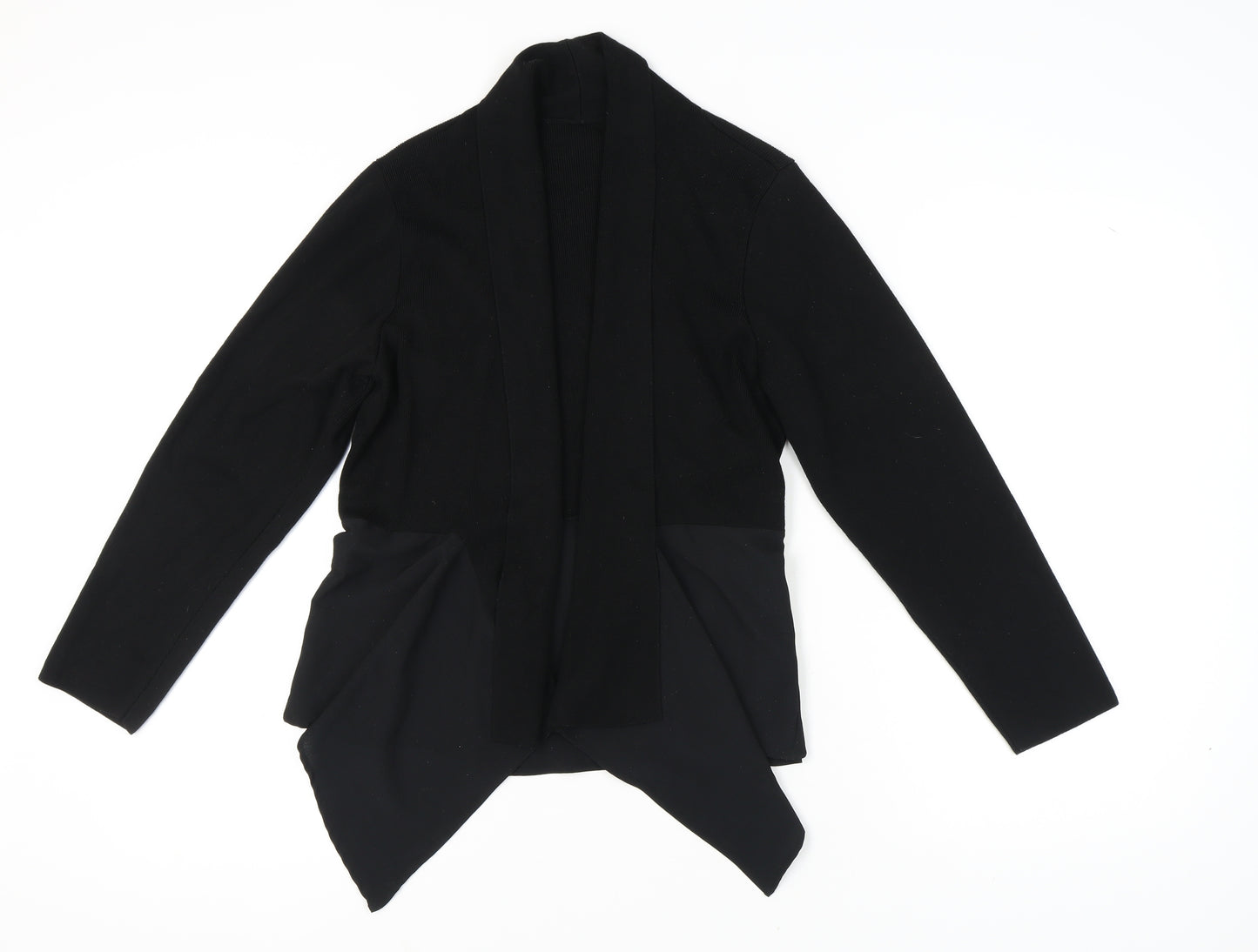 Marks and Spencer Women's Black Open Front Cardigan Size 16
