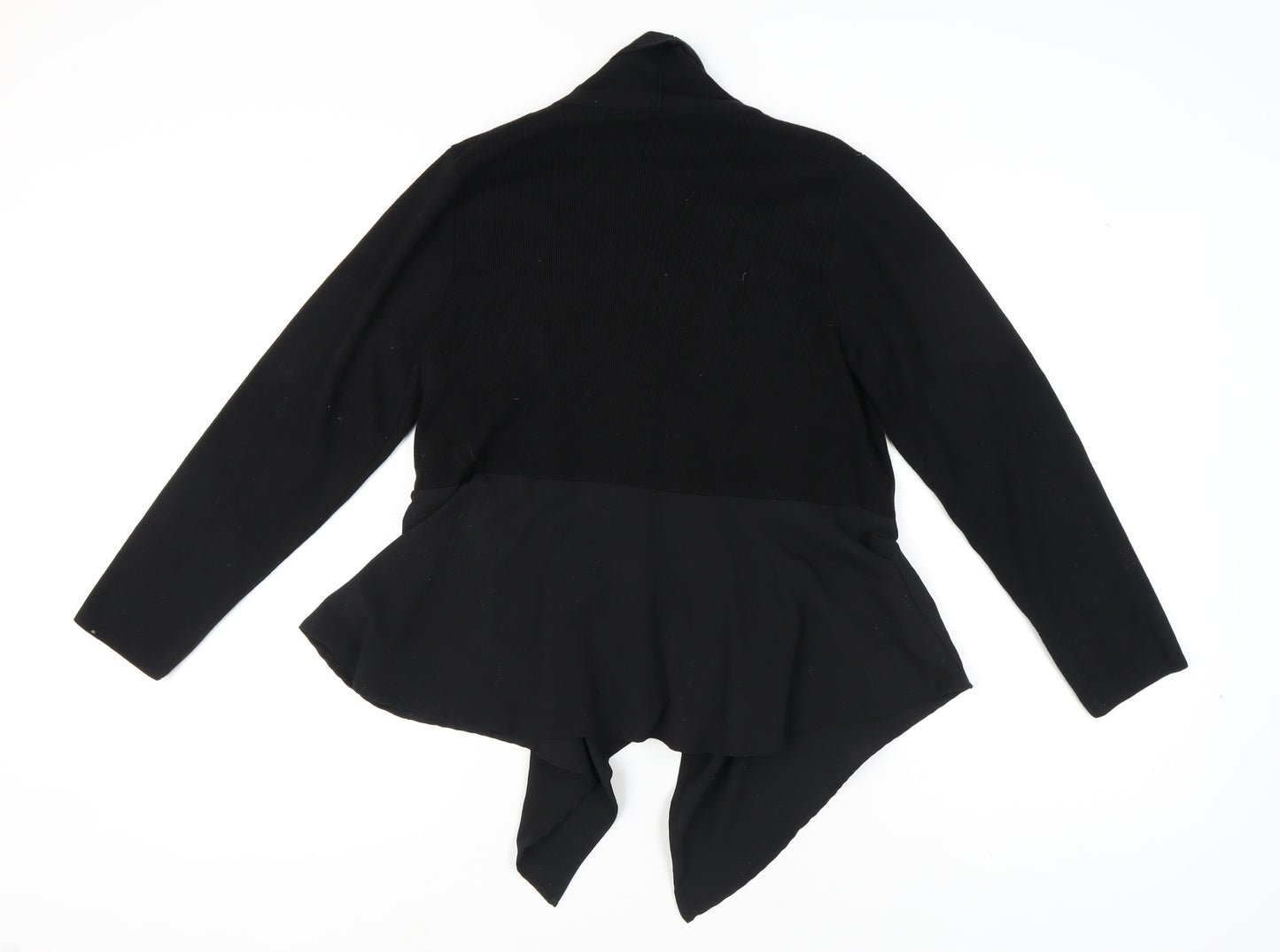 Marks and Spencer Women's Black Open Front Cardigan Size 16