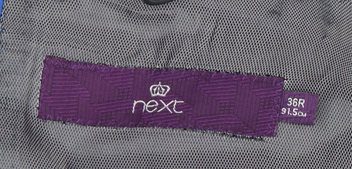 Next Men's Grey Striped Blazer 36R Regular Fit