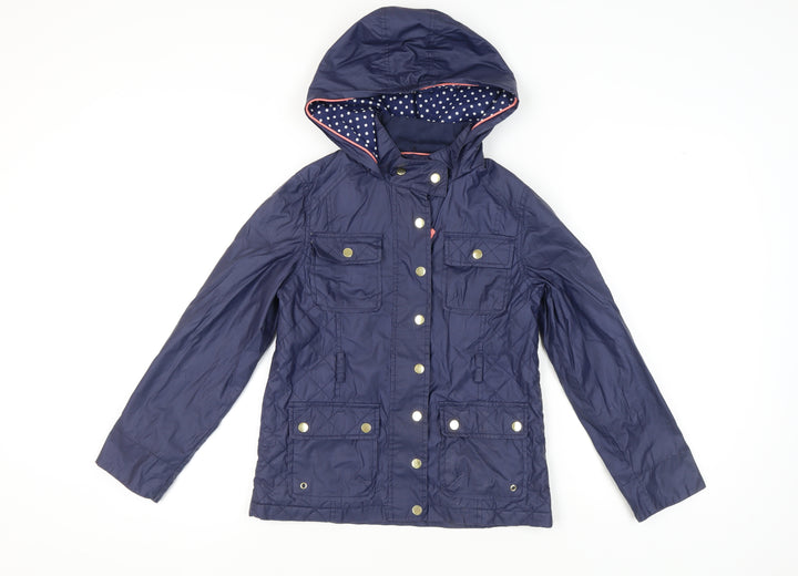 Marks & Spencer Girls Blue Hooded Jacket, Age 11-12