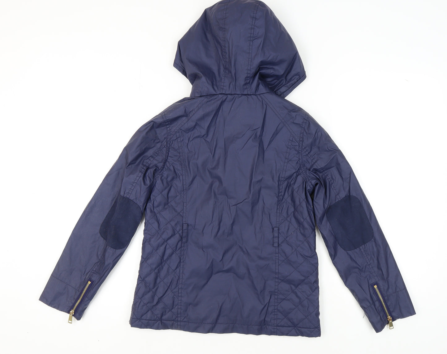 Marks & Spencer Girls Blue Hooded Jacket, Age 11-12