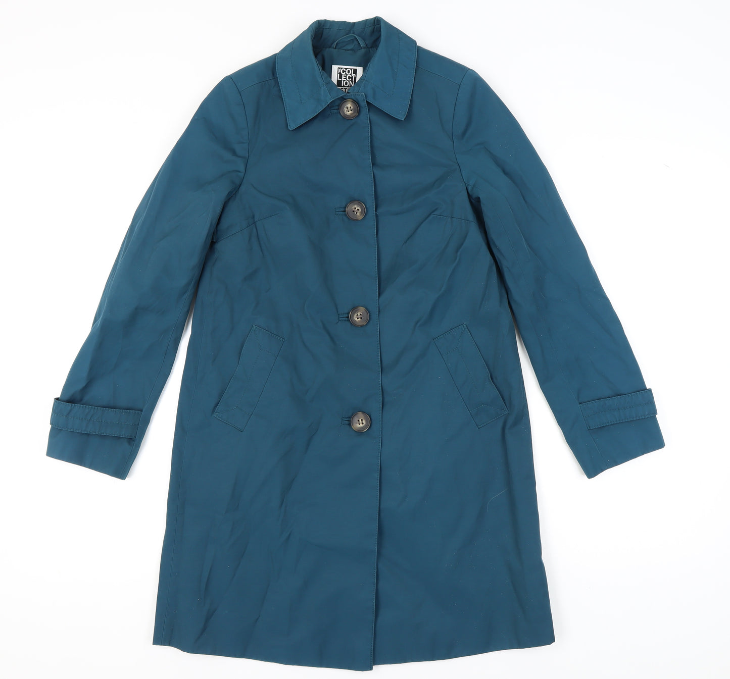The Collection Debenhams Petite Blue Trench Coat Size 6