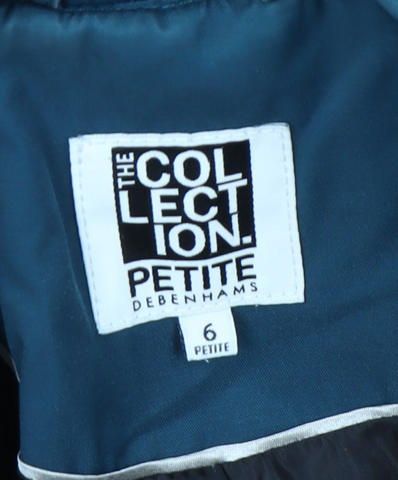 The Collection Debenhams Petite Blue Trench Coat Size 6