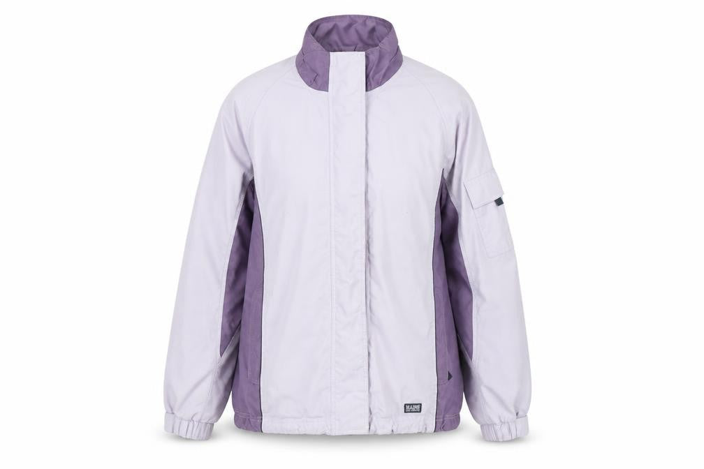 Front view of Maine New England Women's Purple Jacket, size 16