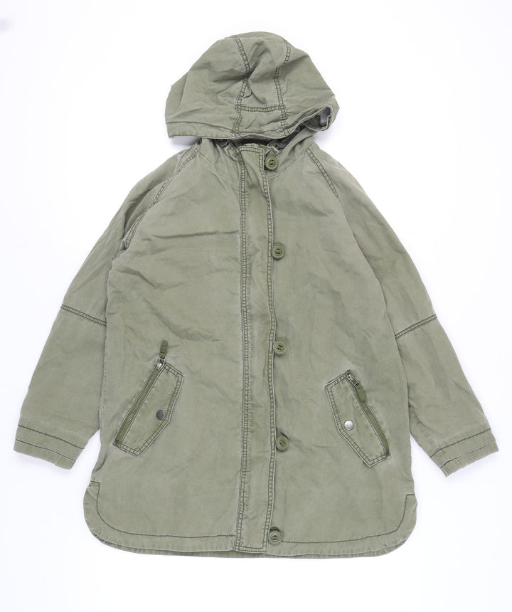 Next Girls Green Hooded Anorak Coat Age 11