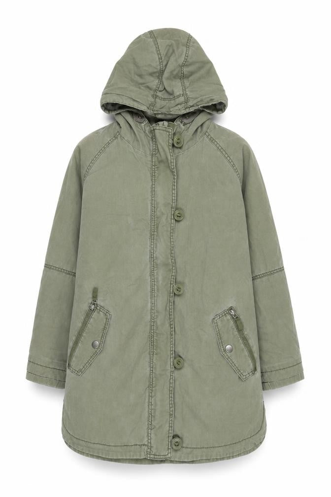 Next Girls Green Hooded Anorak Coat Age 11