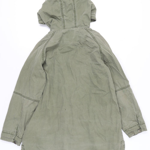 Next Girls Green Hooded Anorak Coat Age 11