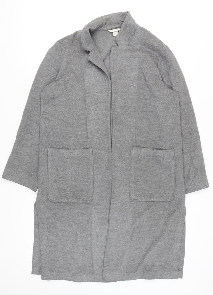 H&M Women's Grey Long Sleeve Jumper with Pockets