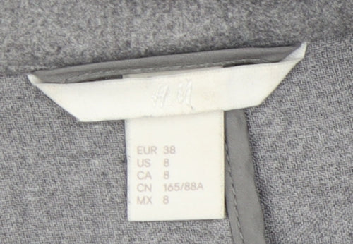 H&M Women's Grey Long Sleeve Jumper with Pockets