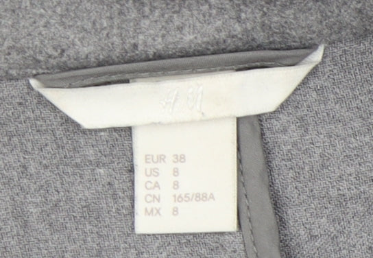 H&M Women's Grey Long Sleeve Jumper with Pockets