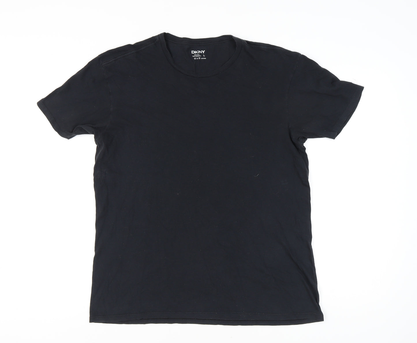 DKNY Women's Black L Basic T-Shirt