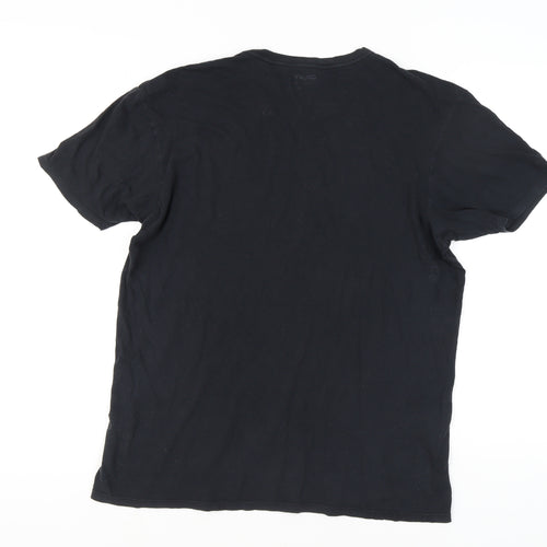 DKNY Women's Black L Basic T-Shirt