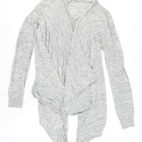 Oasis Women's Grey Wrap Cardigan M Long Sleeve