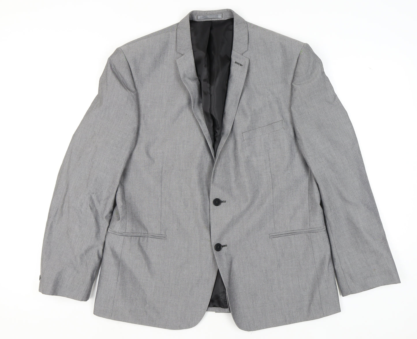 Red Herring Men's Grey Blazer, 46, Regular Fit