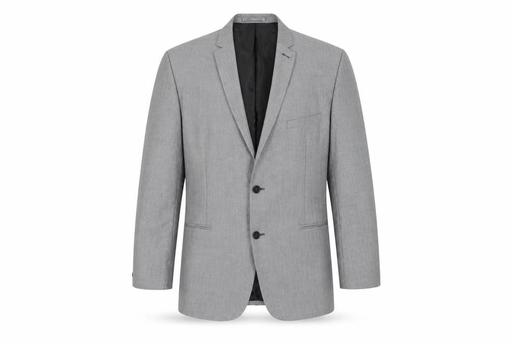 Front view of Red Herring Men's Grey Blazer, 46, Regular Fit