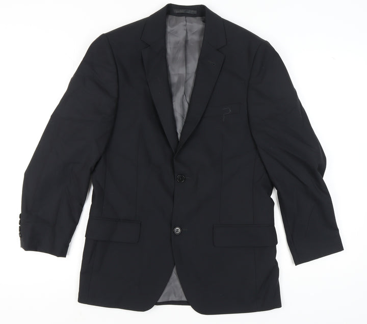 J. Philipp Men's Black Wool Blazer - Size UK 36