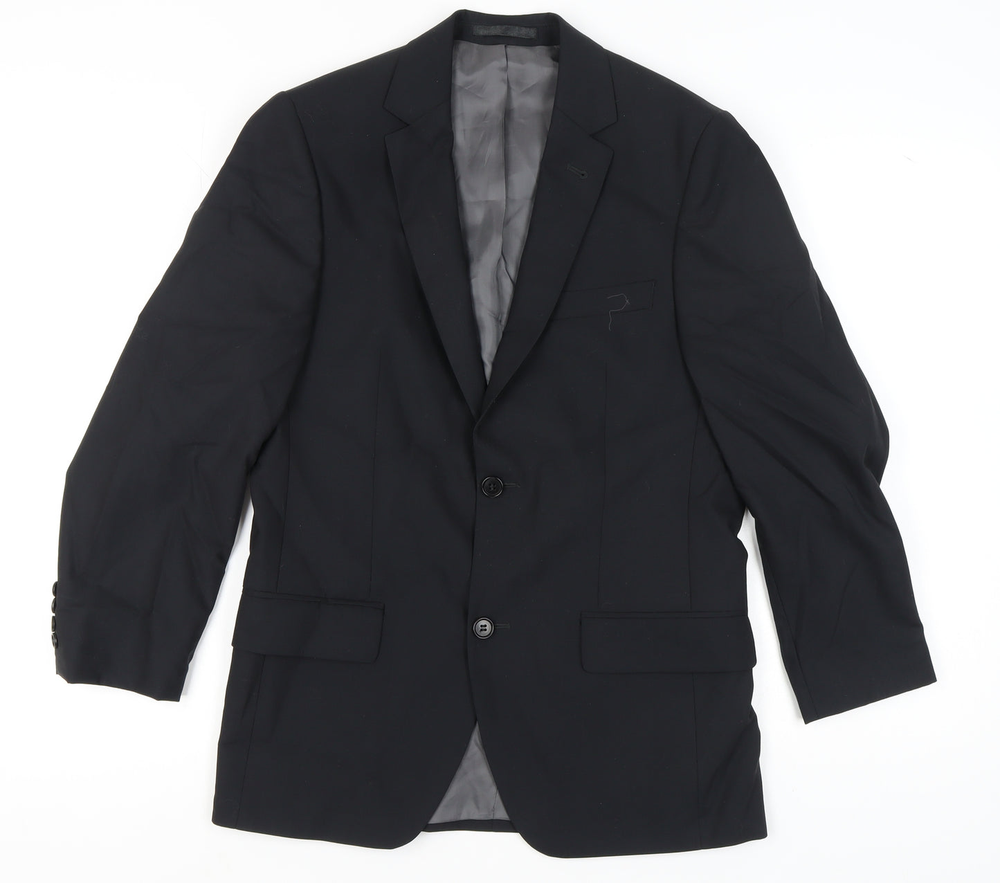 J. Philipp Men's Black Wool Blazer - Size UK 36