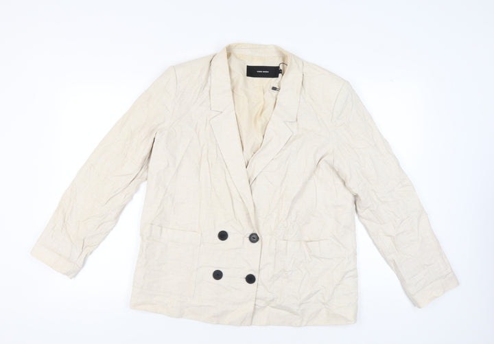 Vero Moda Women's Beige Blazer Size 18 Double-Breasted