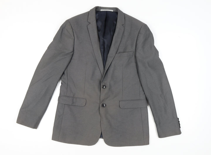 Burton Grey Blazer Slim Fit Unisex Adults Size 12