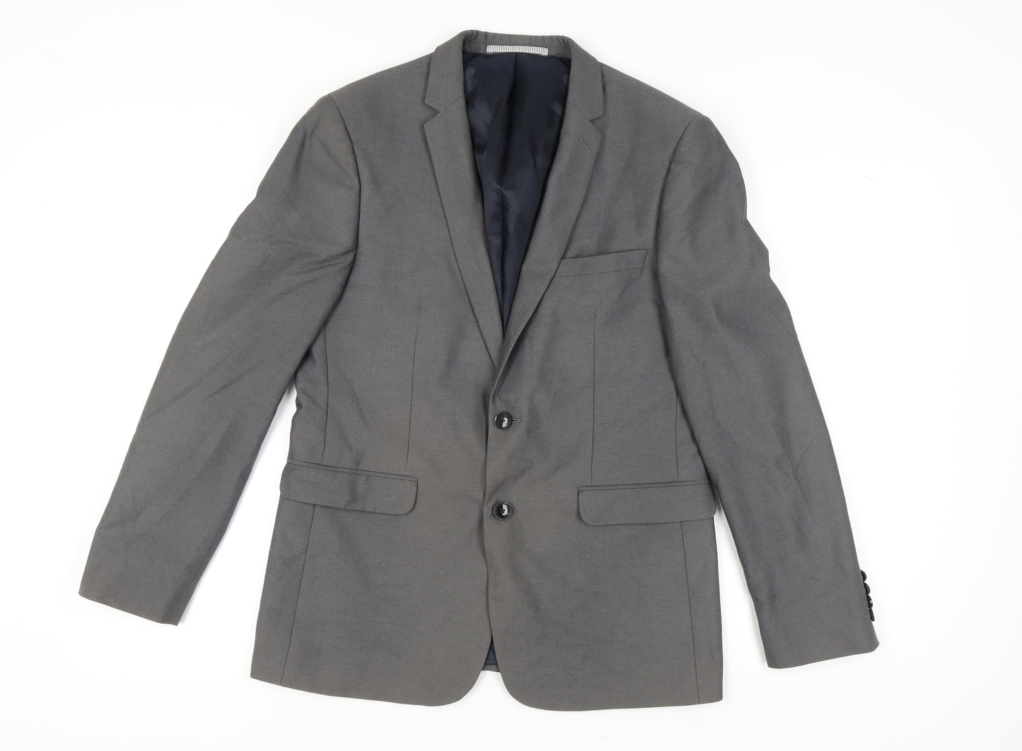 Burton Grey Blazer Slim Fit Unisex Adults Size 12
