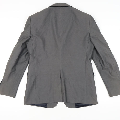 Burton Grey Blazer Slim Fit Unisex Adults Size 12