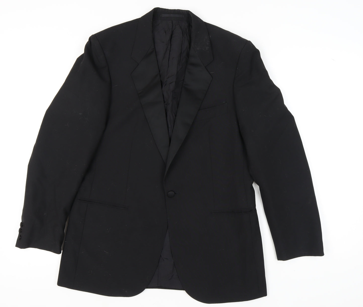 St Michael Men's Black Blazer M Classic Formal Jacket