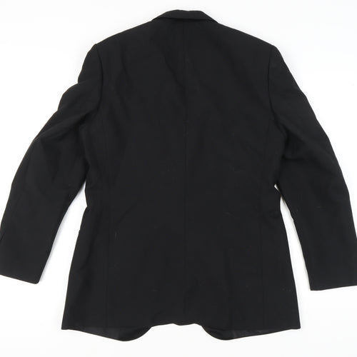 St Michael Men's Black Blazer M Classic Formal Jacket