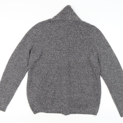 Marks and Spencer Mens Grey L Cardigan - Stylish Knit