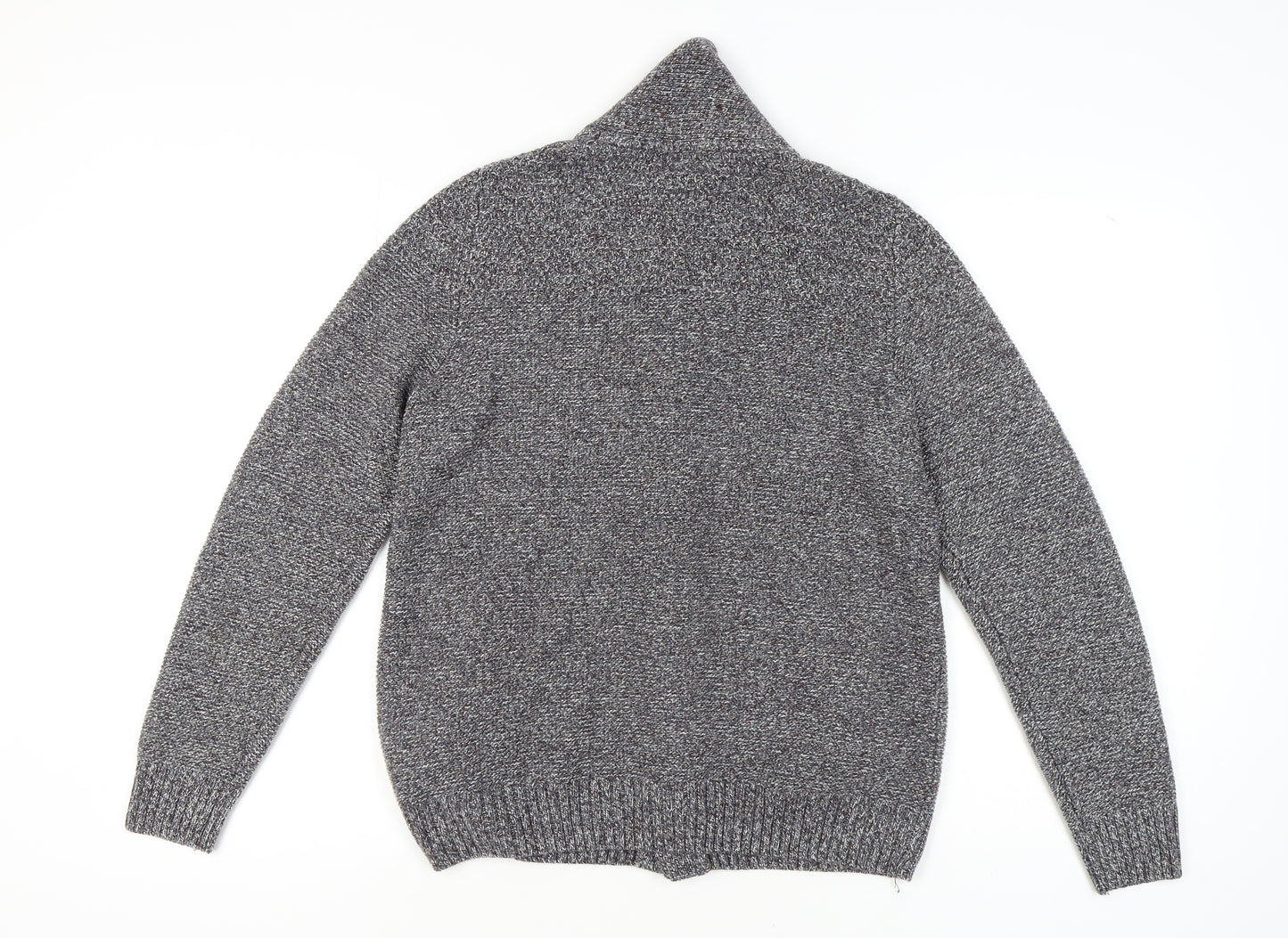 Marks and Spencer Mens Grey L Cardigan - Stylish Knit